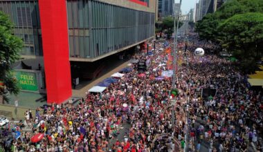 Women protest gender-based violence across Brazil following shocking cases
