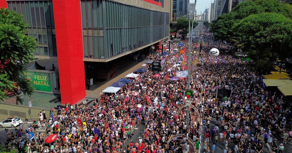 Women protest gender-based violence across Brazil following shocking cases