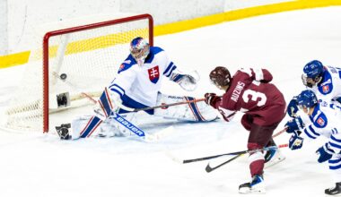 Michal Pradel backstops Slovakia to victory over Latvia; Takeaways from pre-tournament action