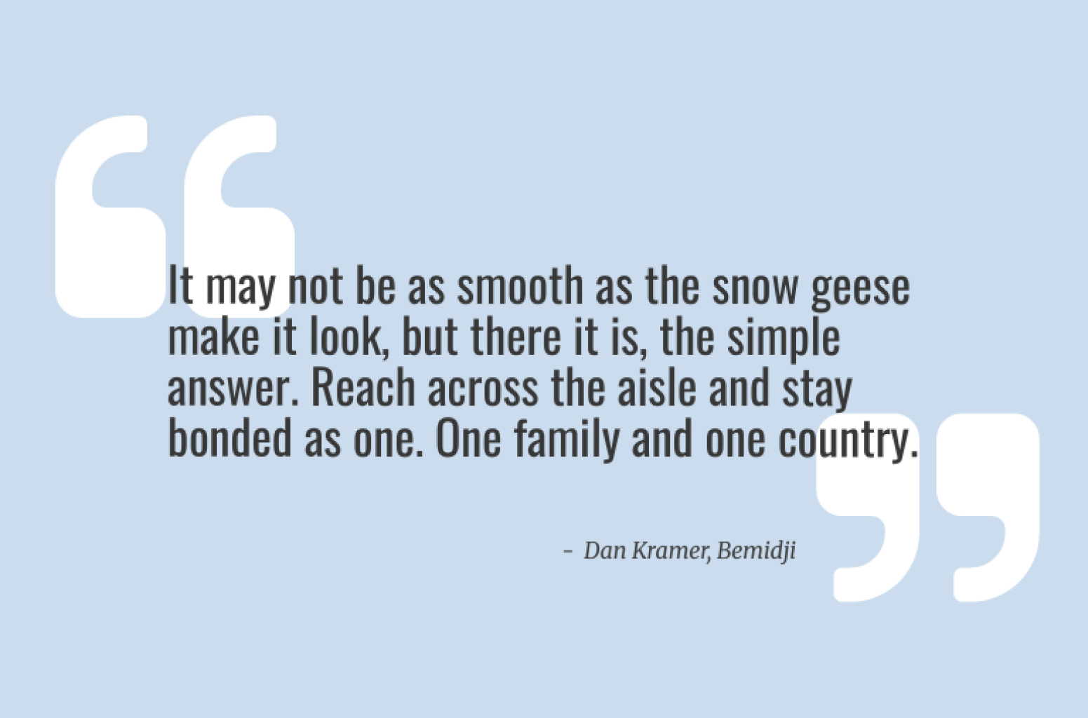 Letter to the Editor: The politics of snow geese