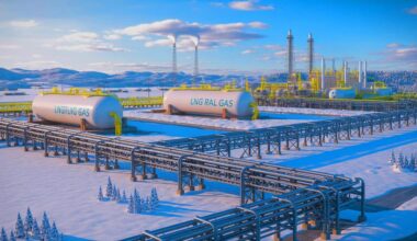 Illustration of U.S. natural gas market dynamics influenced by LNG exports and cold weather conditions.