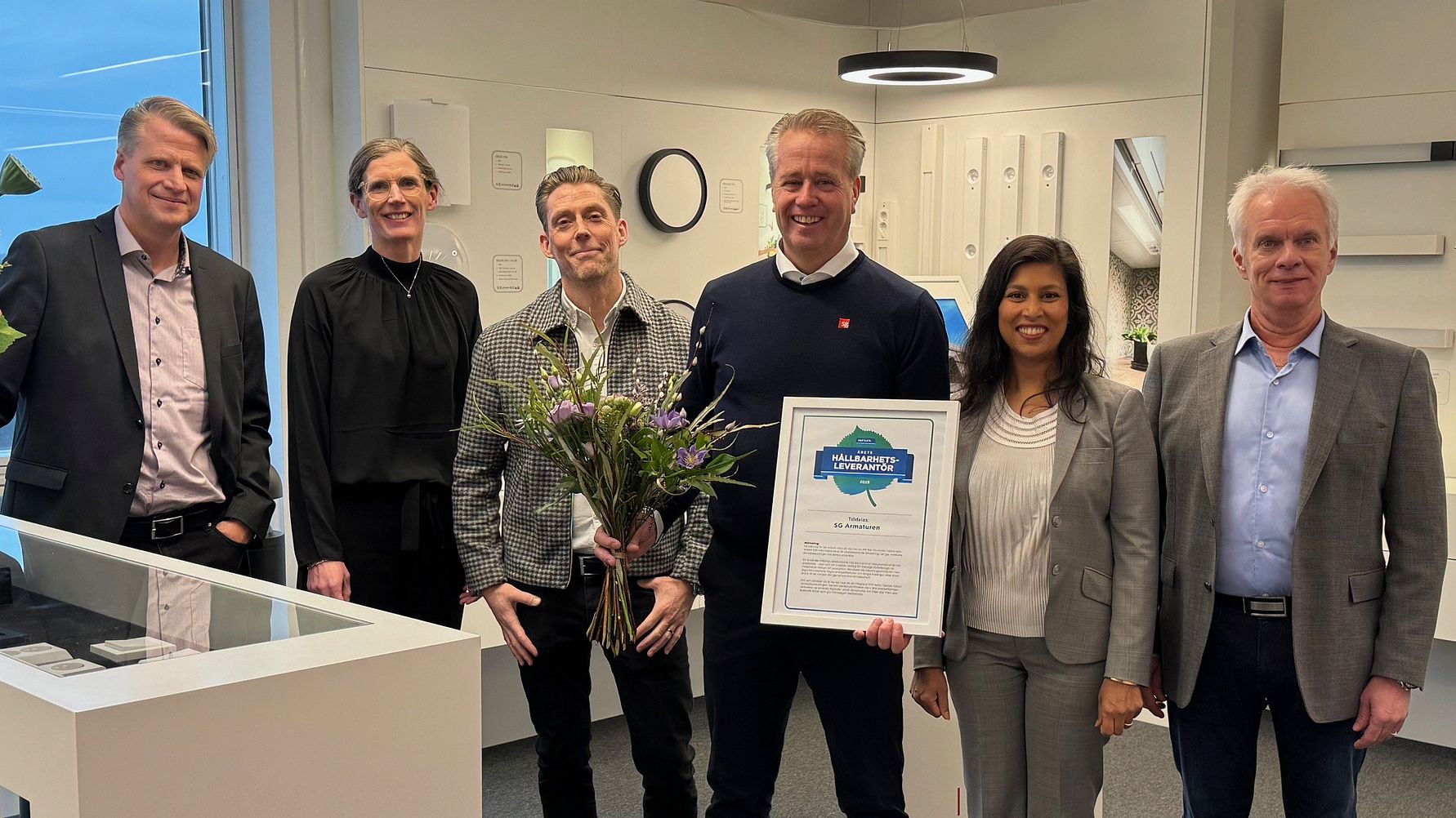 SG Armaturen utses till Årets Hållbarhetsleverantör 2025 av Rexel Sverige