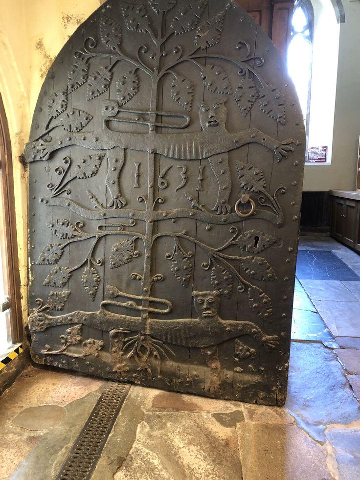 The door of St Saviours Church, Dartmouth which has been carbon dated to 1361. With later iron work added in 1631. Love an old door me.