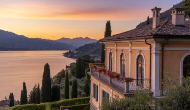 A serene view from a luxury villa on lake como, capturing the essence of an exclusive 2026 getaway.