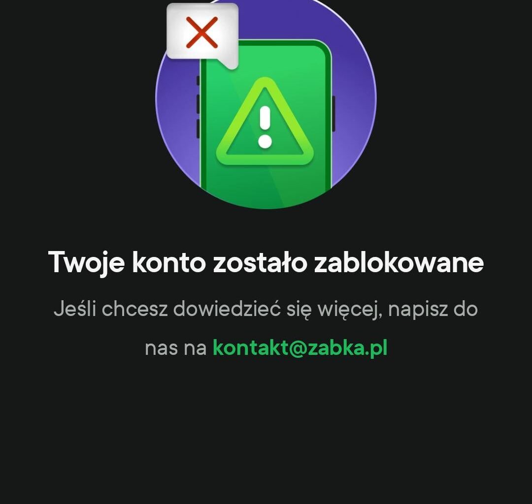 Dostałem bana w żabce