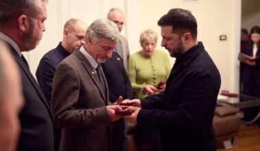 Whilst in Dublin last week, Zelenskyy met with the families of Irishmen killed fighting for Ukraine, who were posthumously awarded for their service