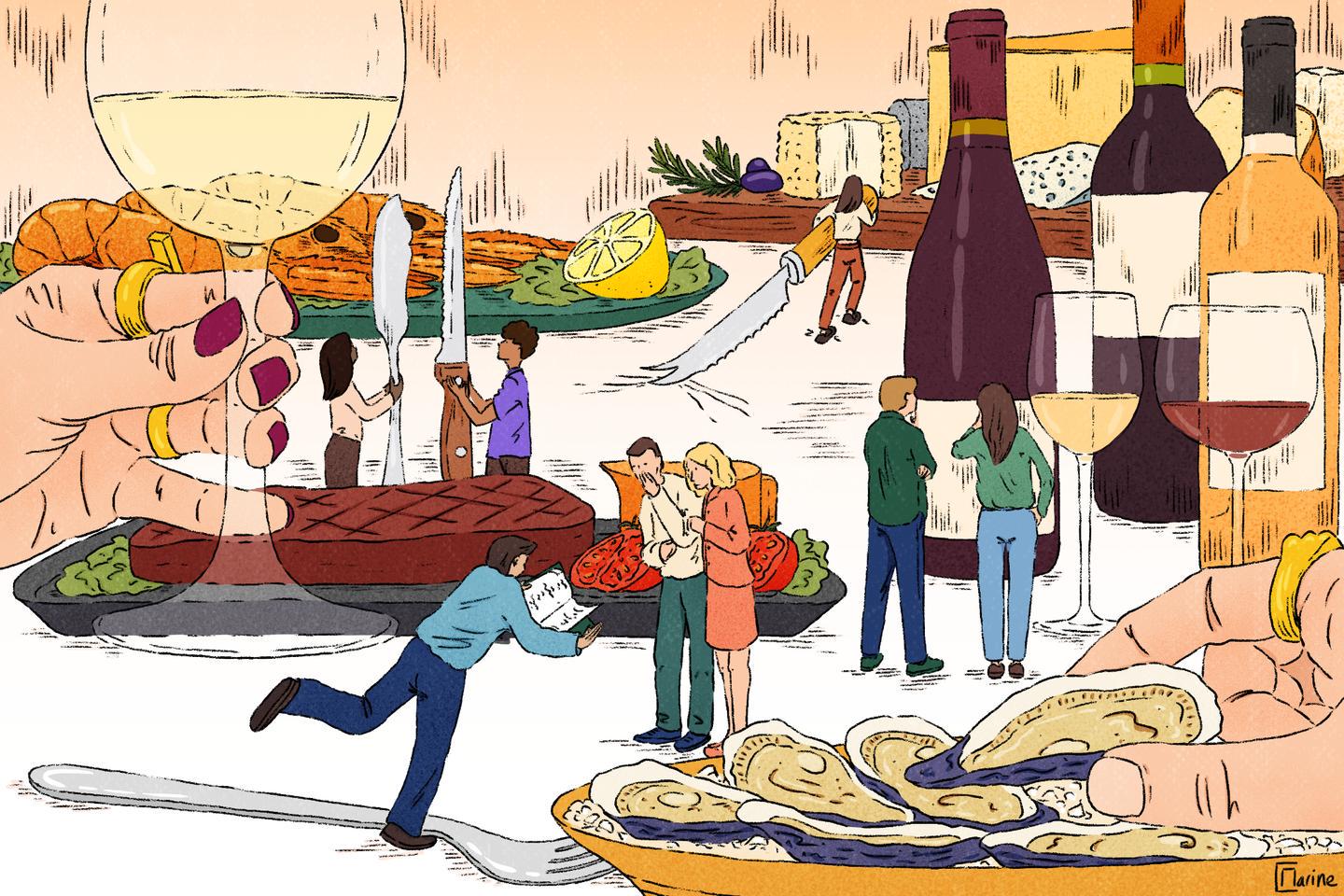 Choisir un vin nature plutôt qu’un rosé sucré, couper le comté dans le bon sens, savoir ouvrir une huître : la table comme fracture sociale chez les jeunes