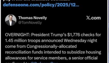 Ok, get this straight… he took the (already approved by Congress) funds for our soldier’s housing, pretended it comes from tariffs, slapped his name on the check… and he thinks it’s enough to bribe soldiers into committing war crimes. Hooray for him!