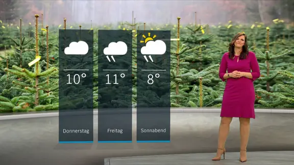 NDR Schleswig-Holstein Moderatorin Doreen Pelz mit der Wettervorhersage.
