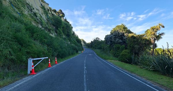 Cliffside Tasman road returns to two lanes after three-year wait