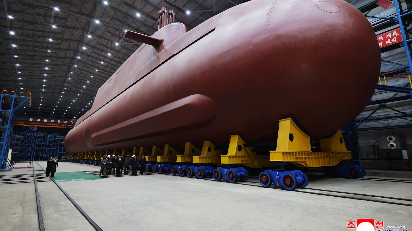 North Korea displays apparent progress in construction of nuclear-powered submarine