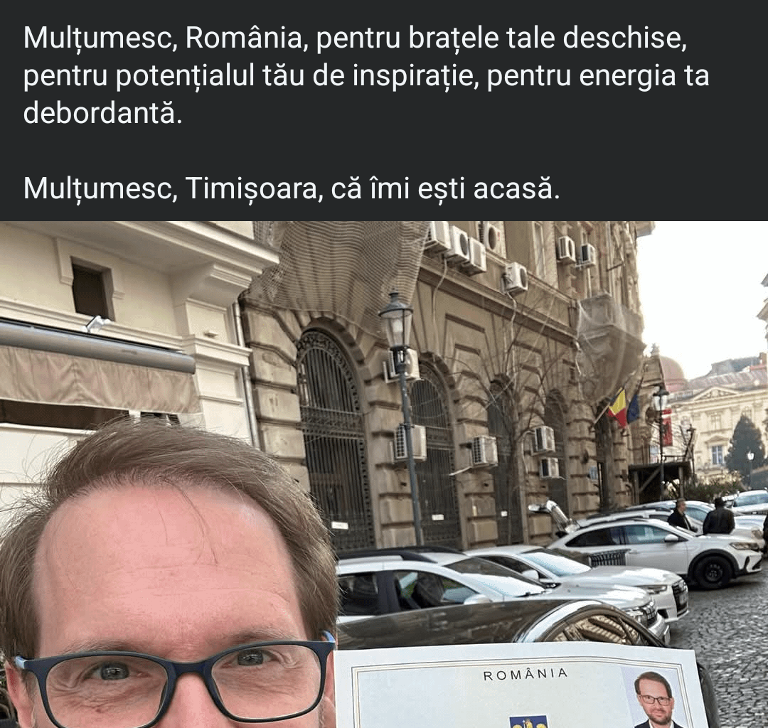 Dominic Fritz a devenit Român!