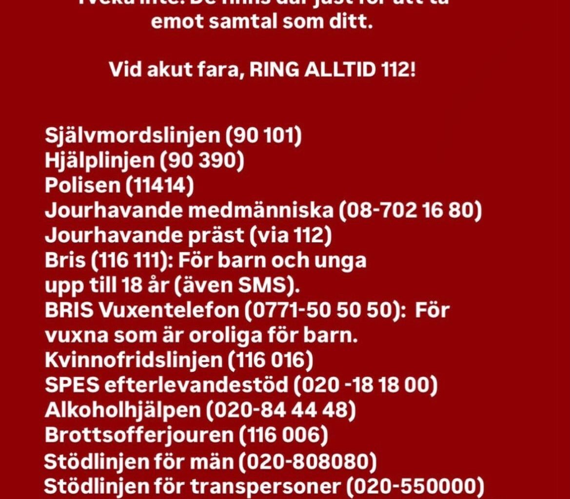 God Jul! Ta hand om er därute