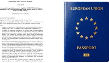„UE a aprobat inițiativa cetățenească pentru o copertă europeană a pașaportului! Este  opțională pentru fiecare cetățean, dar reprezintă un gest simbolic către o federație.”
