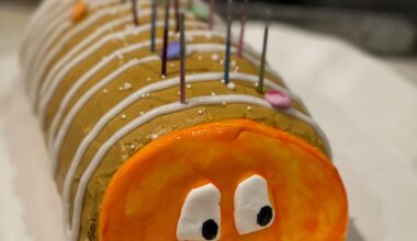 I’d love feedback regarding my Tesco caterpillar cake as an American making one for the first time