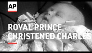 From the AP archives, video news coverage of the future King Charles’ christening which took place on this day in 1948