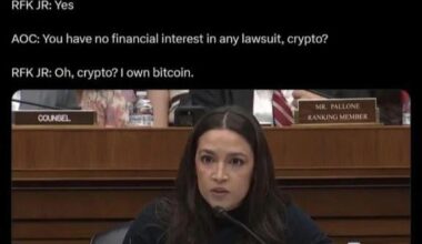 Turns out 'no conflicts of interest' includes Bitcoin.