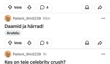 Kas Delfi on läinud uute artiklite loomisega overdrive. Ma märkasin esimest postitust paar tundi tagasi kus küsiti kõige piinlikuma asja kohta mis sa teinud oled ma mõtlesi kohe et Delfi või Õhtuleht üritab jälle mingit r/Eesti reddit artiklit kirjutada.