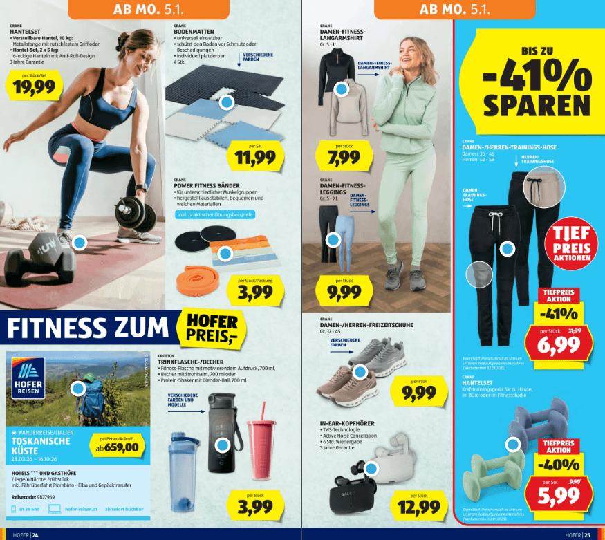 Jedes Joahr des söbe: Zerst verkaufsn dir die Fressalien und dann im neuen Jahr des Fitness Zeigs