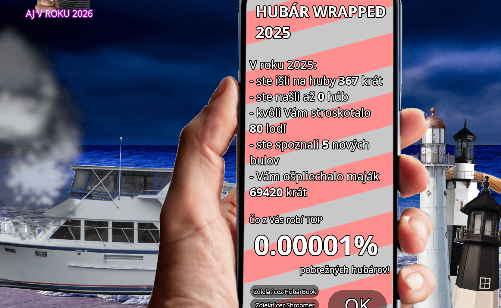 hubar wrapped 2025 je tu! ale nesedi mi to, ze 0 hub? ved mam vzdy plny kosik!