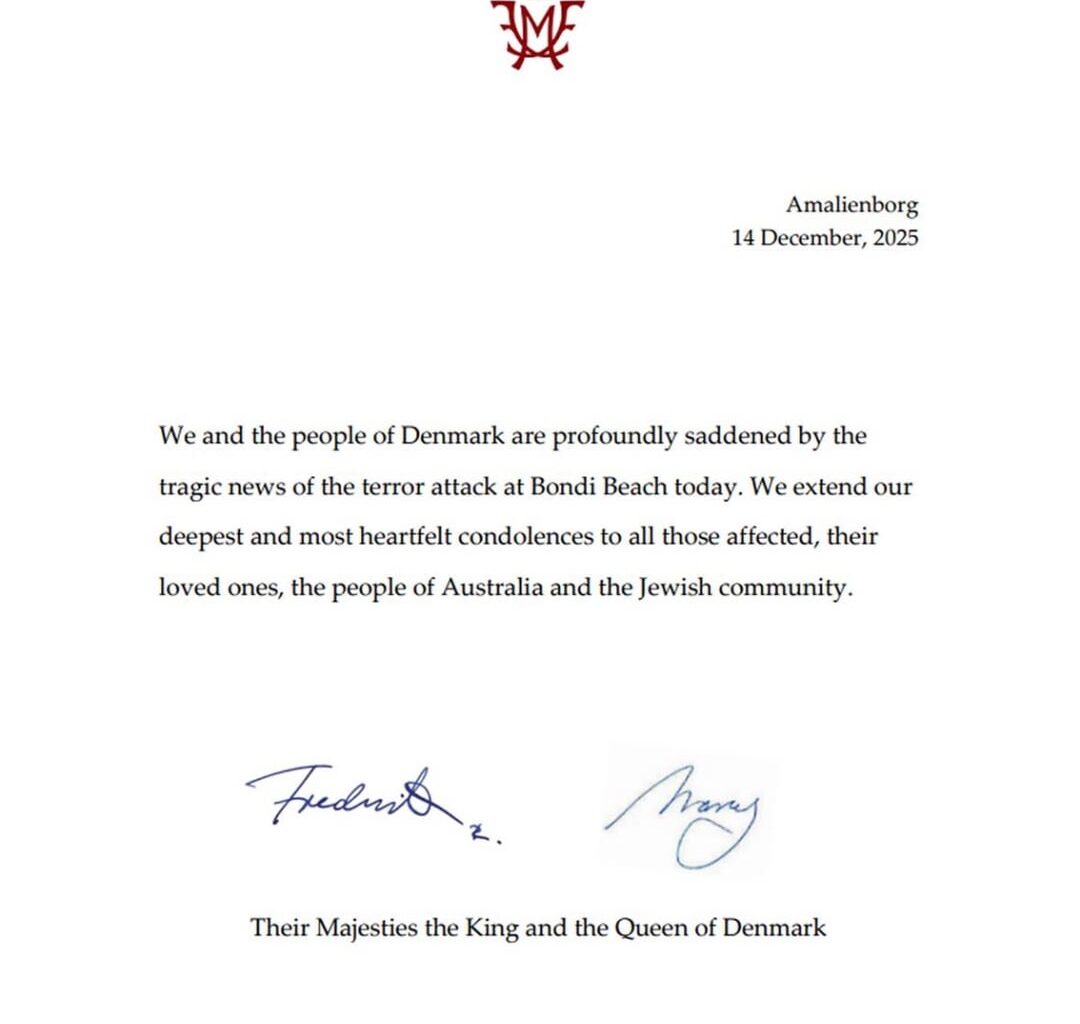 Royals Send Condolences Following the Terrorist Attack at Bondi Beach