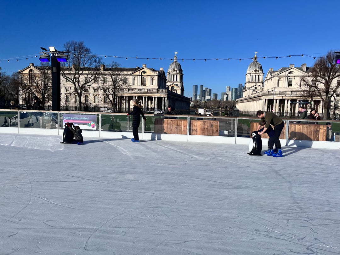 Lovely day for some ice-skating