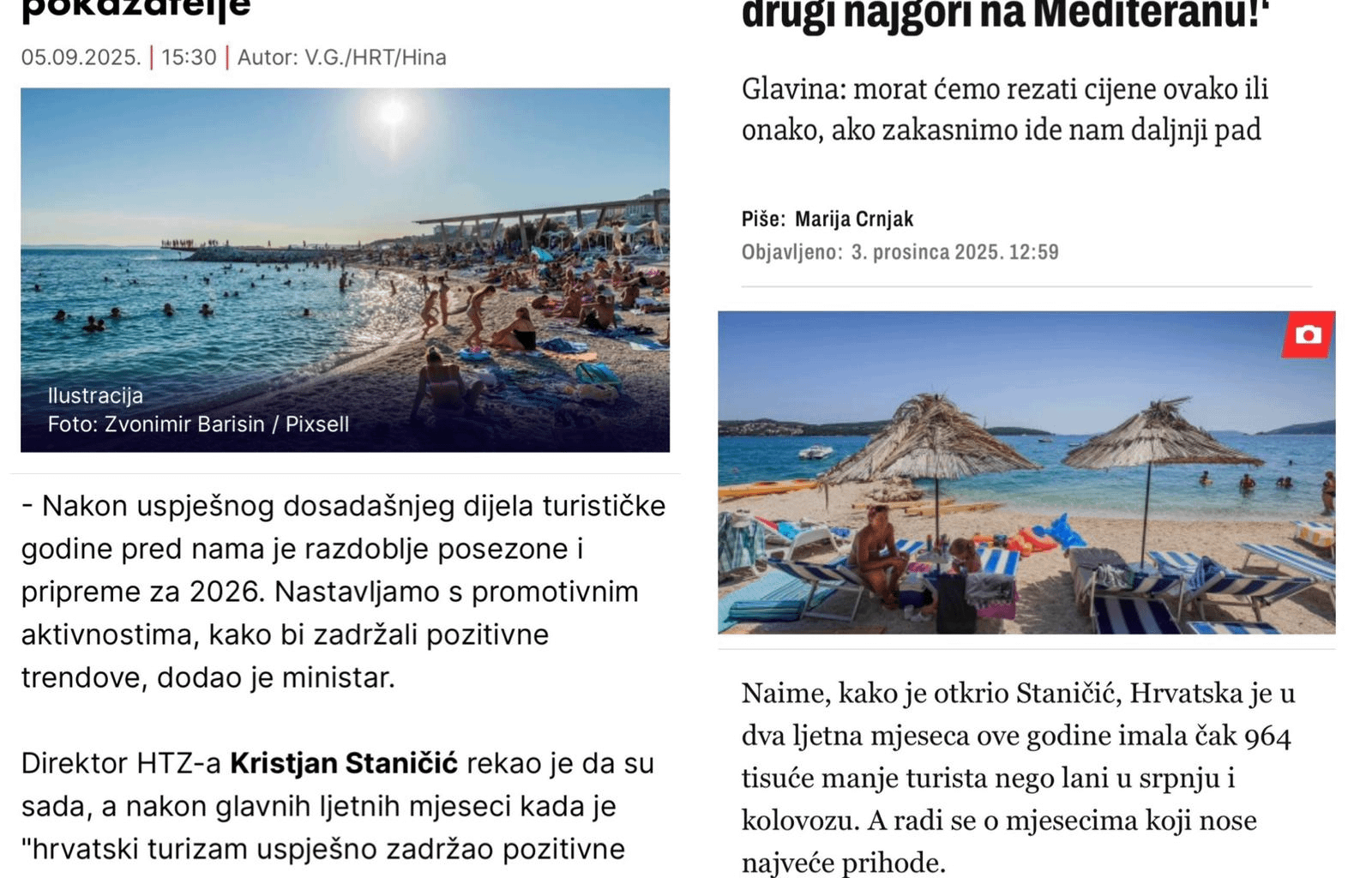 Direktor HTZa nakon godišnjeg odmora vs. krajem godine kad treba platit račun