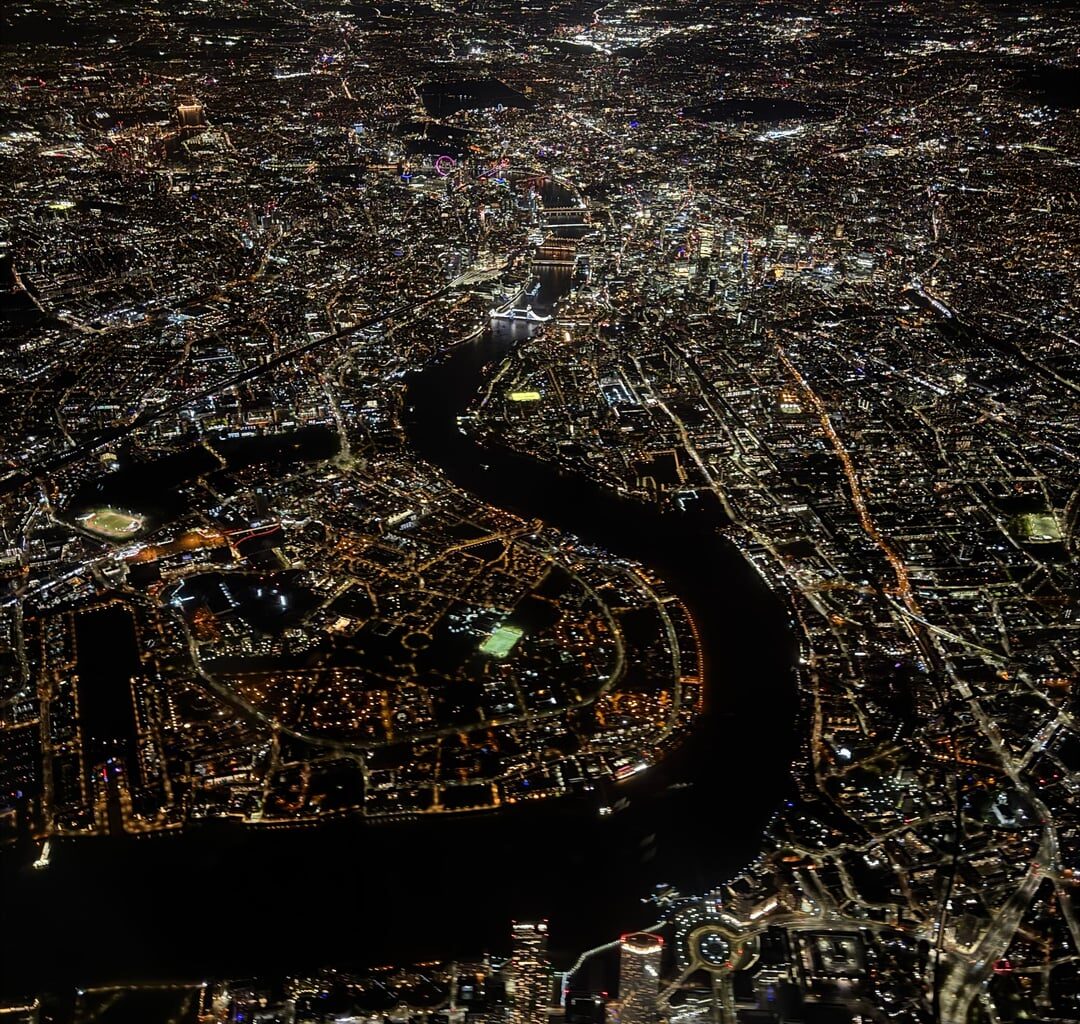 London from my plane window!