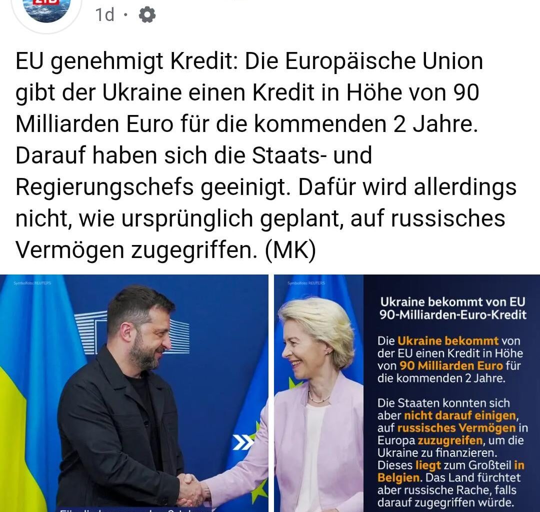 90 Milliarden für die Ukraine