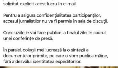 Răspunsul lui ND in legătură cu materialele primite de la magistrați