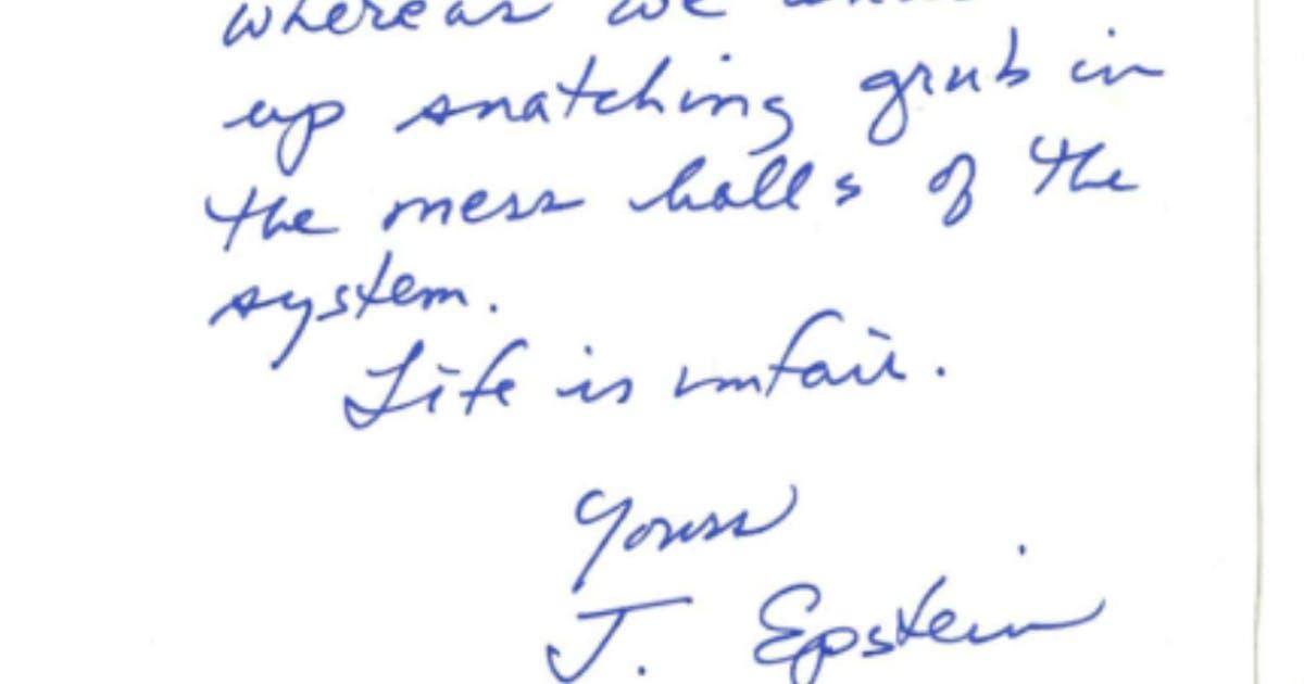 Epstein Said Trump Shared Love of Young Girls in Apparent Suicide Note