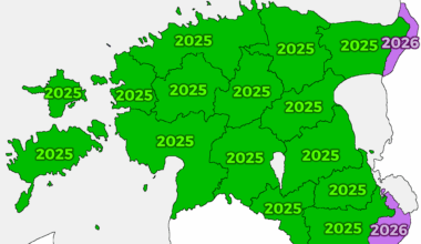 Mis aasta praegu Eesti maakondades on?