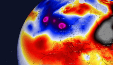 A violent Atlantic storm is forecast to blast into Ireland and Scotland on Tuesday