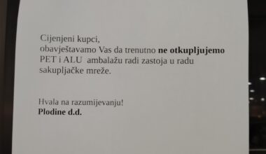 U zadnjih mjesec dana nisam uspio vratiti ambalažu
