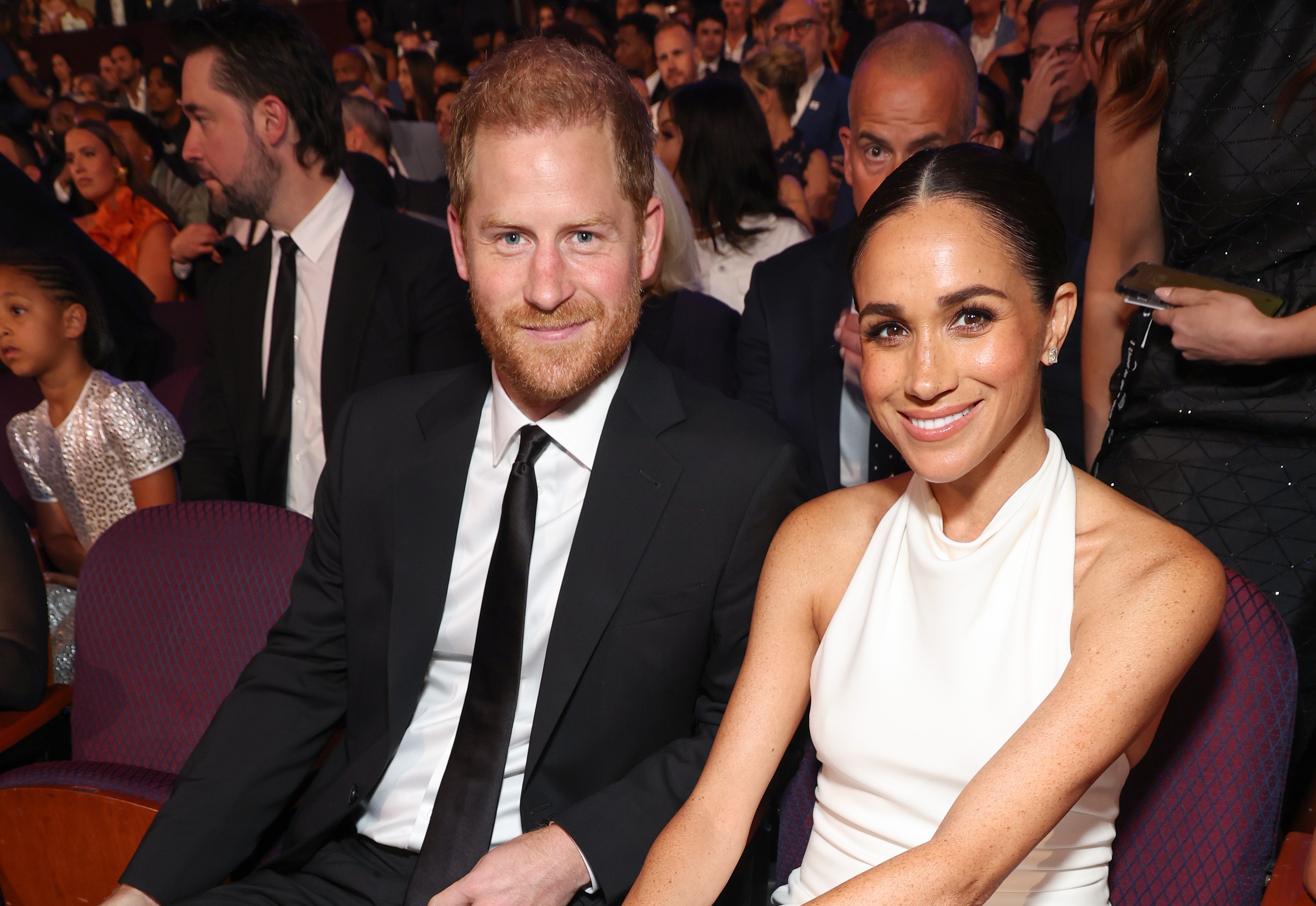 Prince Harry and Meghan, Duchess of Sussex, attend the 2024 ESPY Awards.