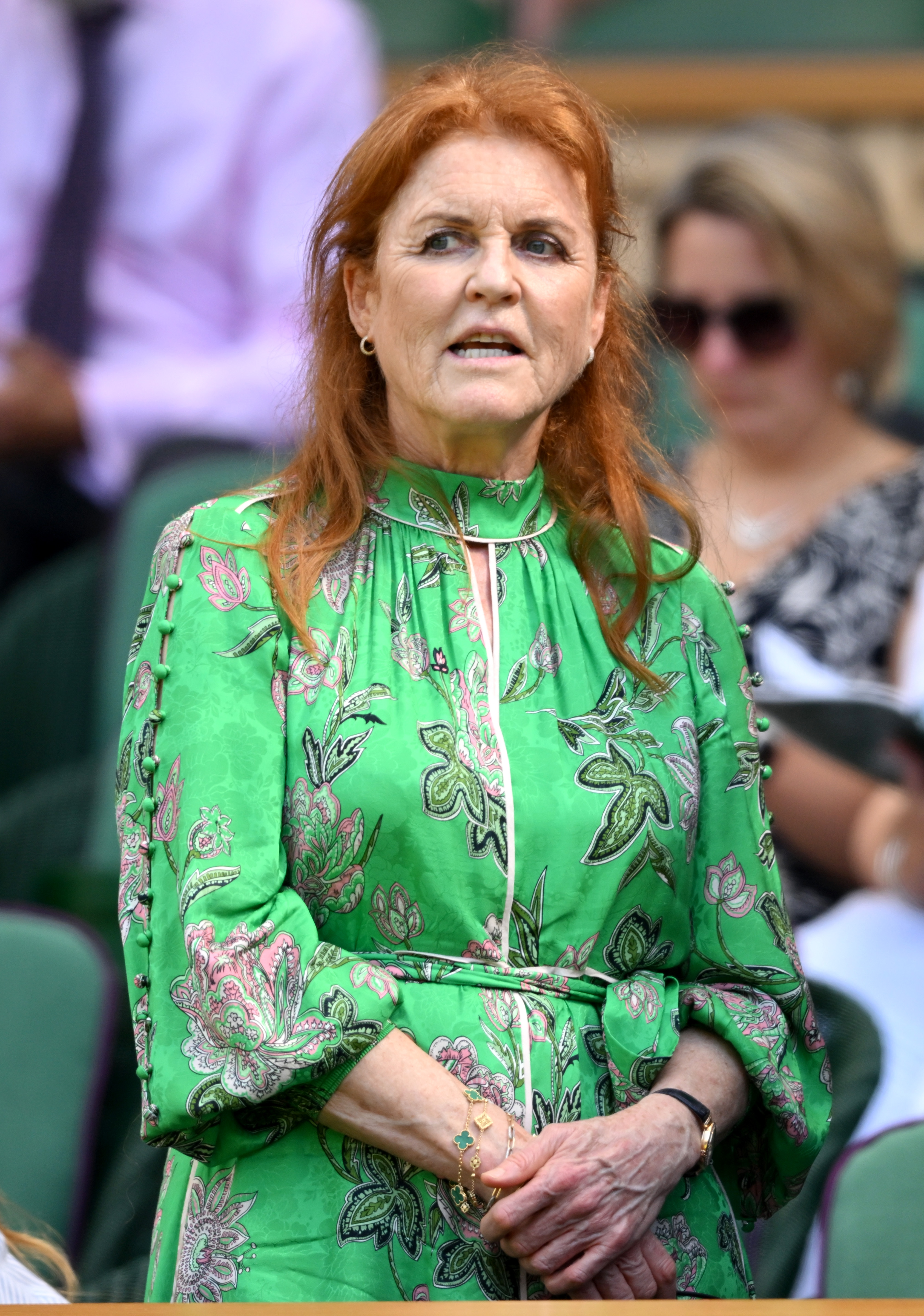 Sarah Ferguson, Duchess of York, attends Wimbledon.