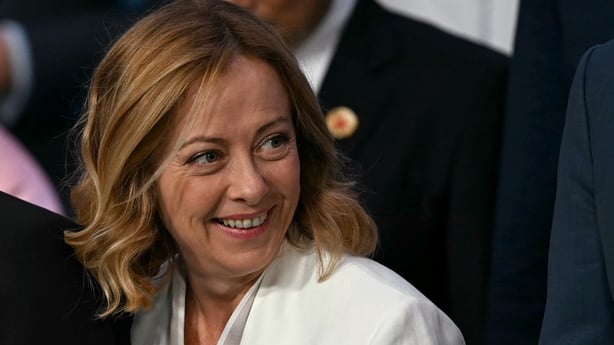 Italy's Prime Minister Giorgia Meloni