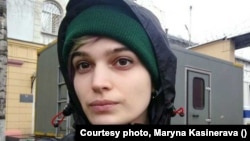 Maryna Kasinerava, a Belarusian human rights defender with Dissidentby. (file photo)