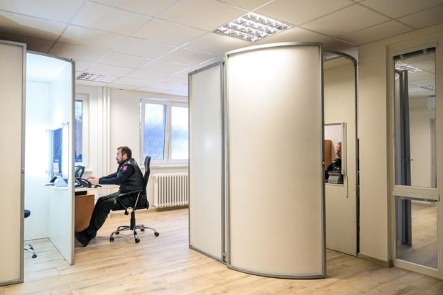 The Foreigners’ Police department in Snina, eastern Slovakia.