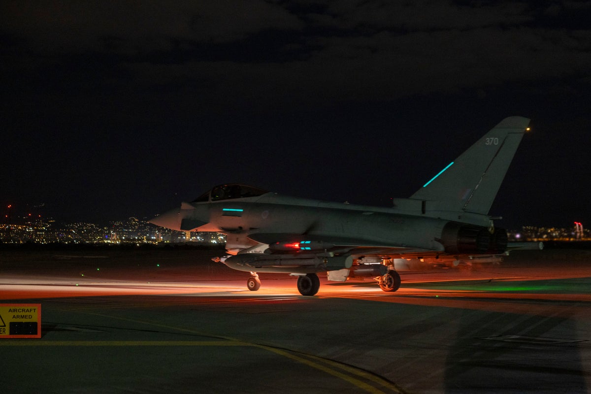 RAF Typhoons strike Isis weapons storage site in Syria in joint mission with France