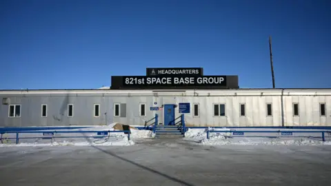 Reuters Exterior shot of the US military Pituffik military base in Greenland 