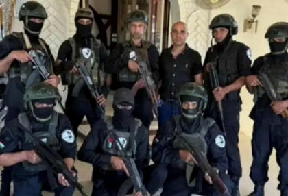 Members of the Abu Shabab militia in Gaza.
