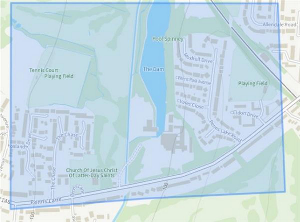 Police have been given extra stop-and-search powers around the Ramada Hotel in Penns Lane in Sutton Coldfield which is being used to house asylum seekers