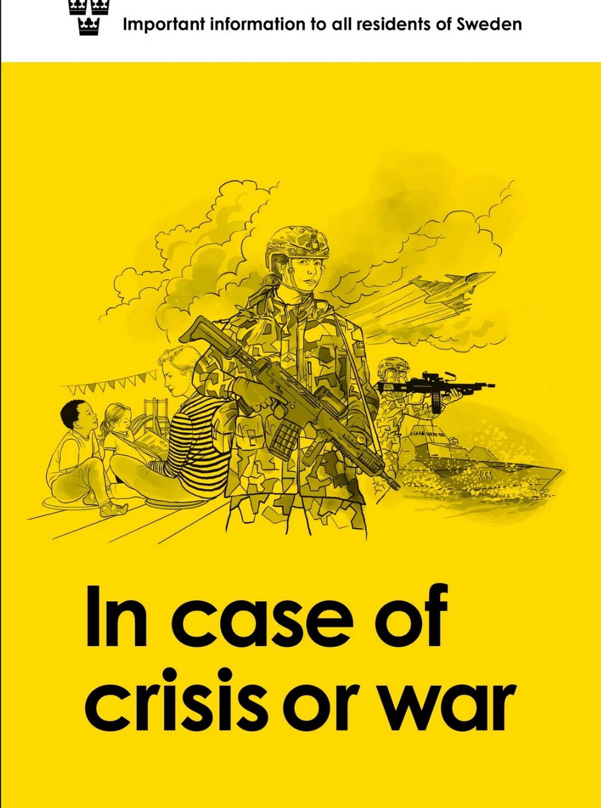 The government booklet issued to all households in Sweden