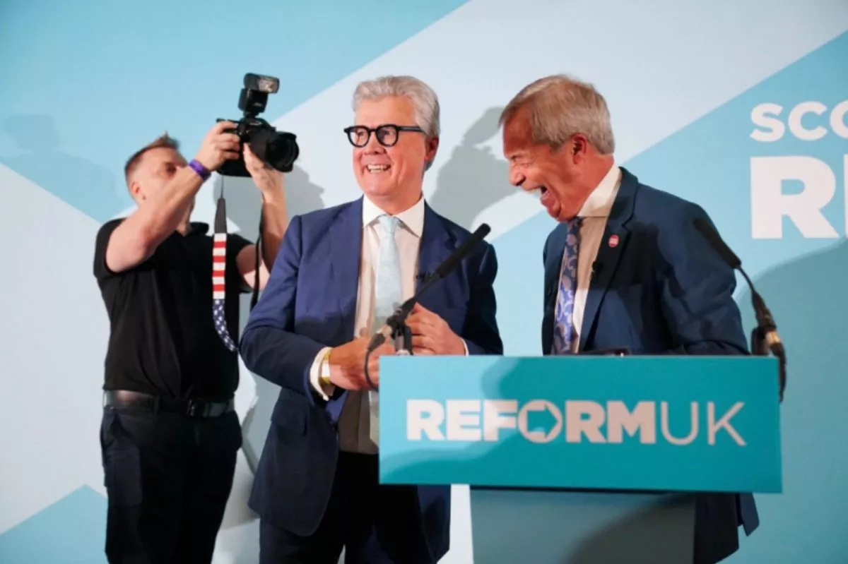 Nigel Farage and Malcolm Offord