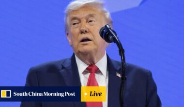 Donald Trump addresses World Economic Forum in Davos