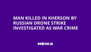 Man Killed in Kherson by Russian Drone Strike Investigated as War Crime