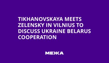 Tikhanovskaya Meets Zelensky in Vilnius to Discuss Ukraine Belarus Cooperation | Ukraine news