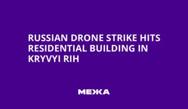 Russian Drone Strike Hits Residential Building in Kryvyi Rih