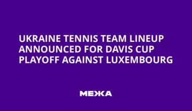 Ukraine Tennis Team Lineup Announced for Davis Cup Playoff Against Luxembourg | Ukraine news